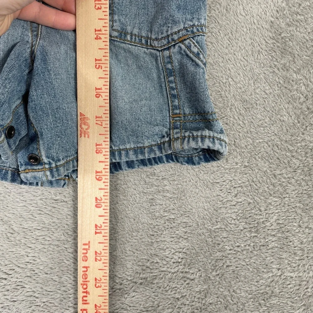 OshKosh B'gosh Shortalls Toddler 18-24 Months Blue Denim Bib Overalls Carpenter